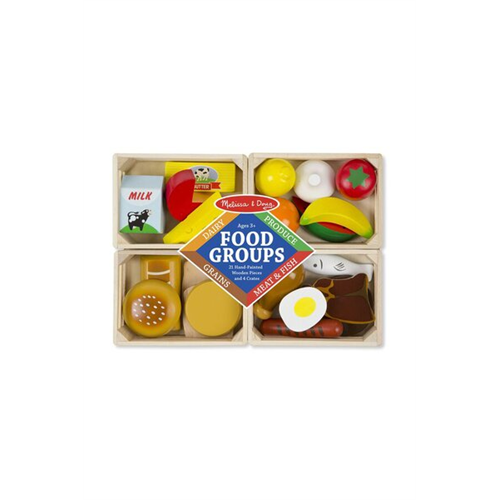 Melissa & Doug Food Groups Wooden Play Food