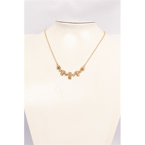 Backstage Gold Stone Detailed Necklace
