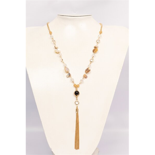 Backstage Multi Detailed Long Necklace