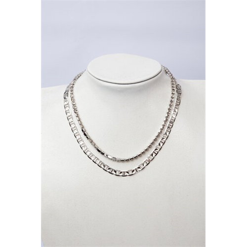 Backstage Silver Layered Necklace
