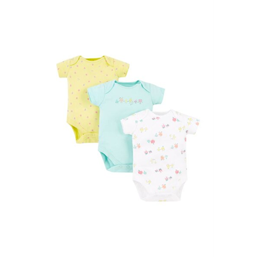 Mothercare Girls Fruits Bodysuits 3 Pack