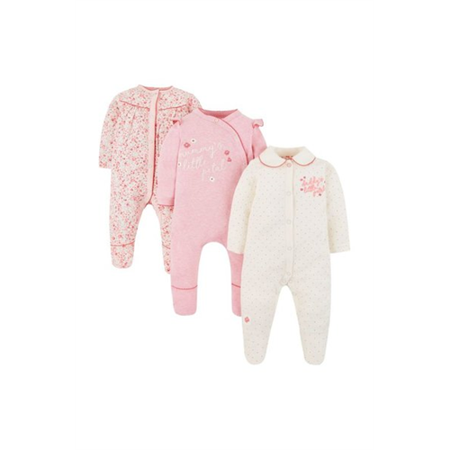 Mothercare Baby Mummy And Daddy Sleepsuits - 3 Pack