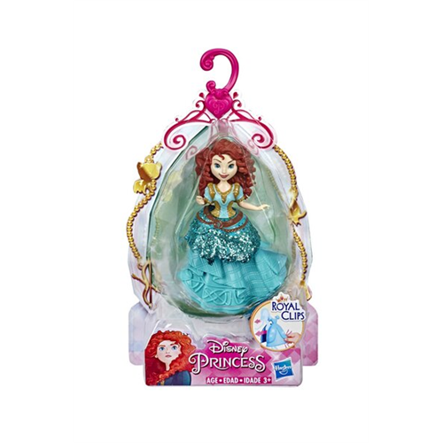 Hasbro Disney Princess Merida Collectible Small Doll With One-Clip Dress