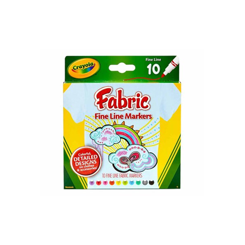 Crayola 10 Colors Fabric Marker