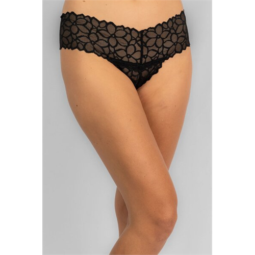 Odel Black Lace String