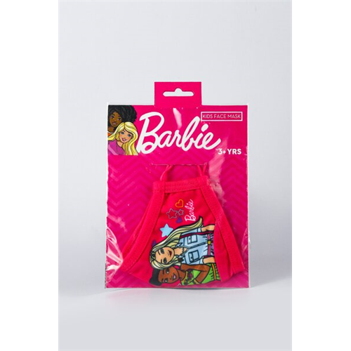 Barbie Hot Pink Bff Print Mask