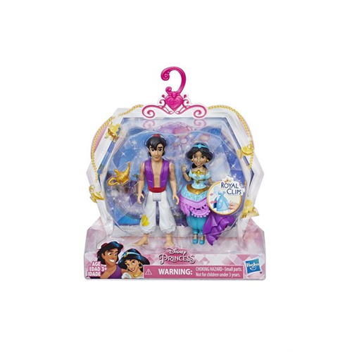 Hasbro Disney Princess Jasmine And Aladdin Collectible Dolls With One-Clip Outfit