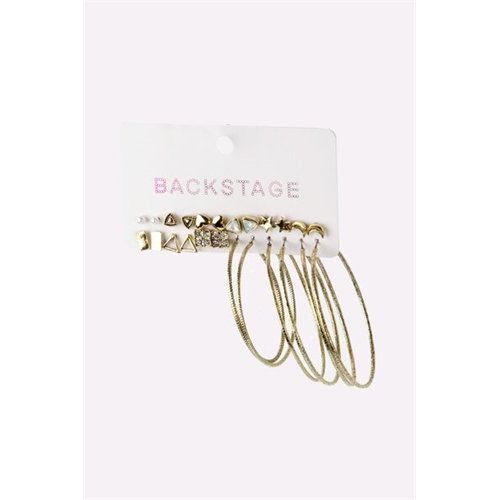 Backstage Bronze Set Of Earrings