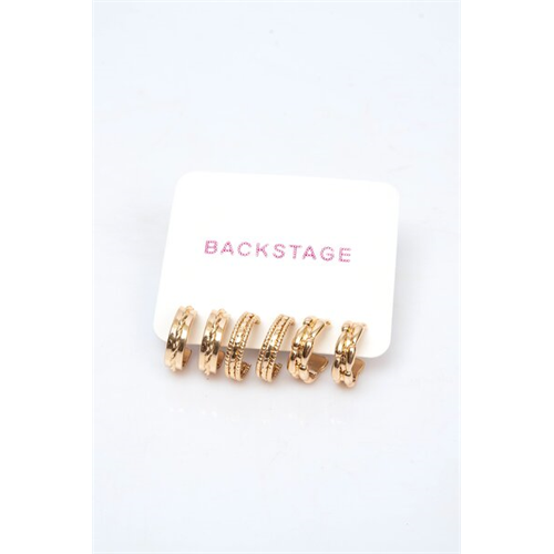 Backstage Gold Set Of Earrings