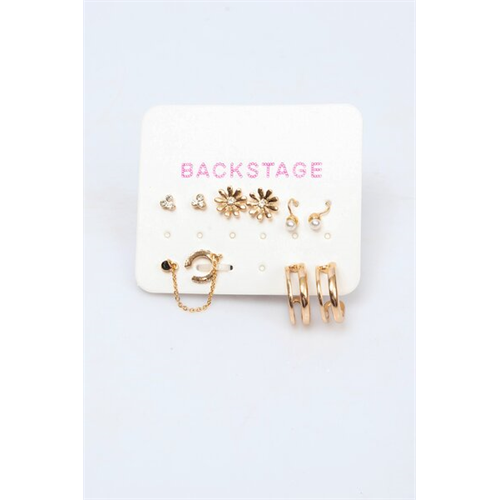 Backstage Gold Set Of Earrings