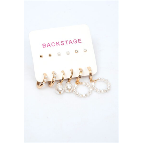 Backstage Gold Set Of Earrings