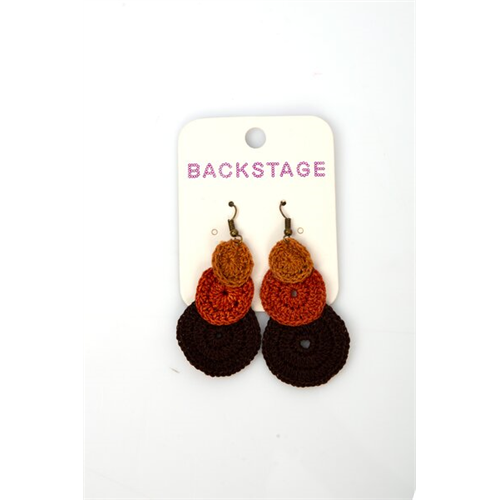 Backstage Multi Circles Dangle Crochet Earrings