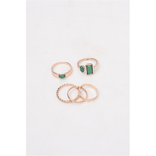 Backstage Rose Gold Set Of Rings