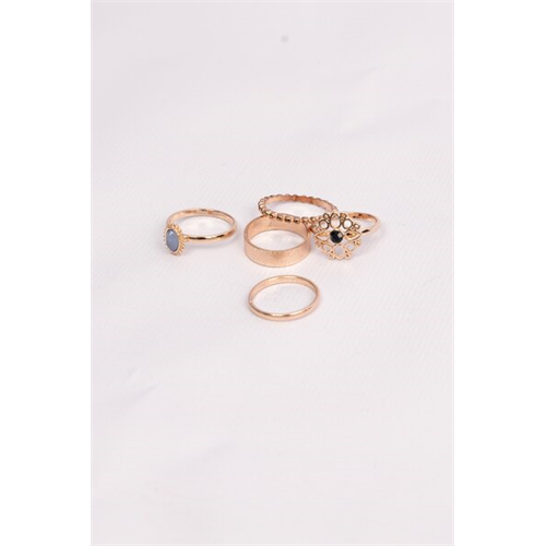 Backstage Rose Gold Set Of Rings