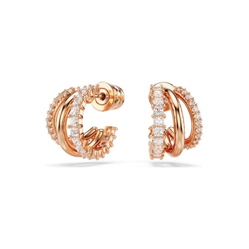 Swarovski Hyperbola Rose gold-tone Plated Hoop Earrings