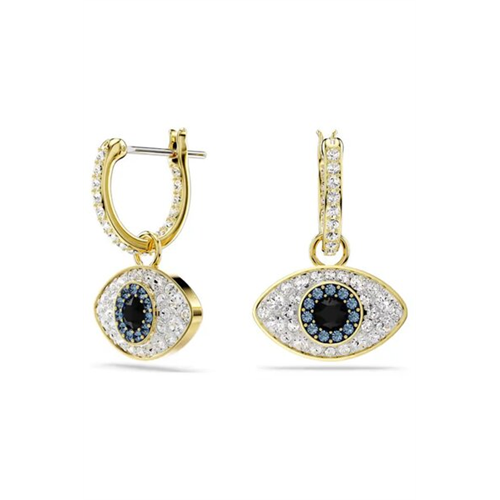 Swarovski Symbolica Gold-tone Plated Evil Eye Drop Earrings