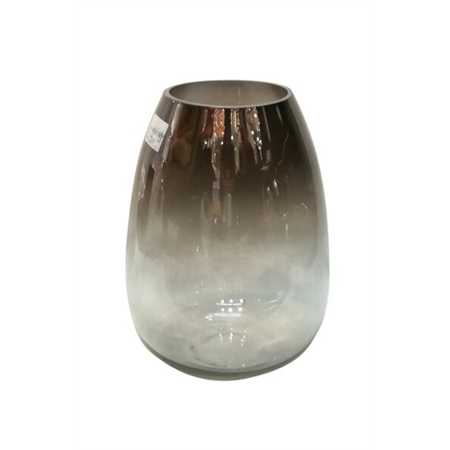 Odel Vase Clear Glass With Metallic Paint Stout