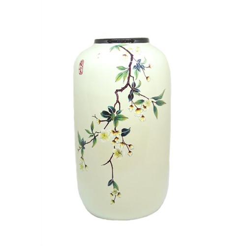Odel Vase Gloss Floral Mint Green Large