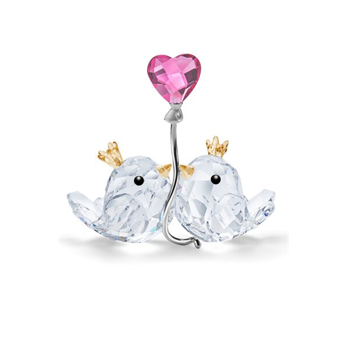 Swarovski Love Birds, Pink Heart