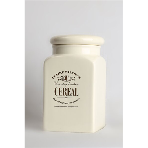 Odel Cereal Storage Jar Ceramic White