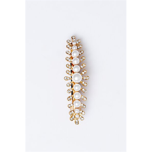 Backstage Gold Pearl Hair Clip