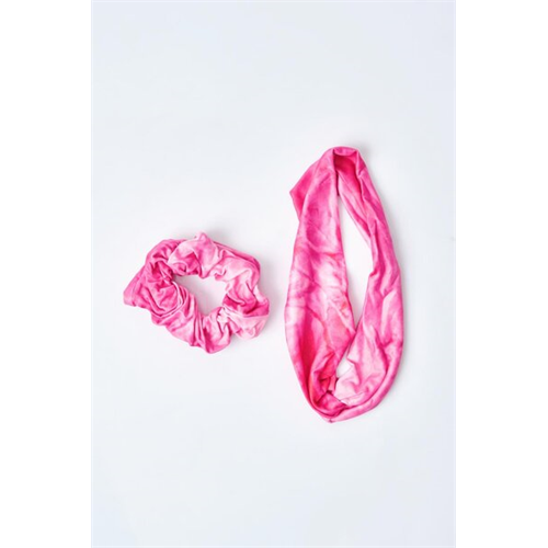 Backstage Pink Tie Dye Hair Accessories Set