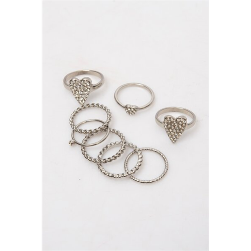Backstage Silver Set Of Rings