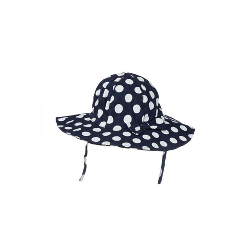 Mothercare Girls Black & White Wide Floppy Hat