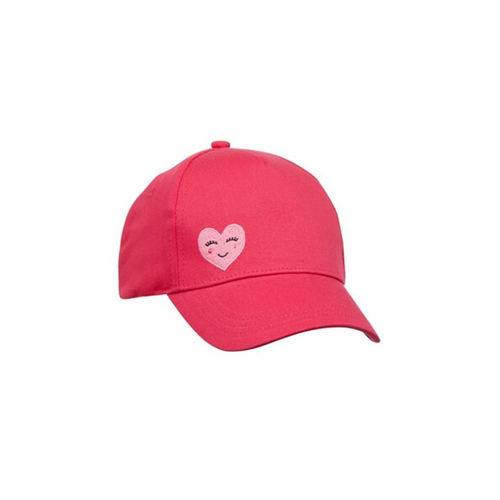 Mothercare Girls Pink Colour Heart Cap