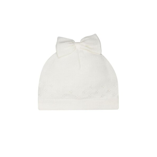 Mothercare Girls White Colour Bow Pointelle