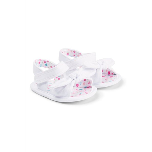 Mothercare Baby Girls White Bow Sandals /White First Walkers