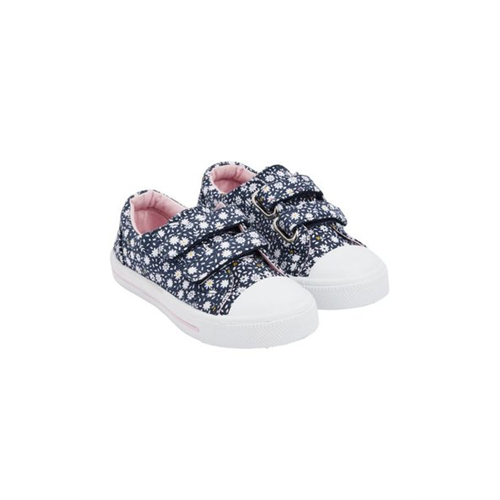 Mothercare Girls Floral Canval /Blue First Walkers