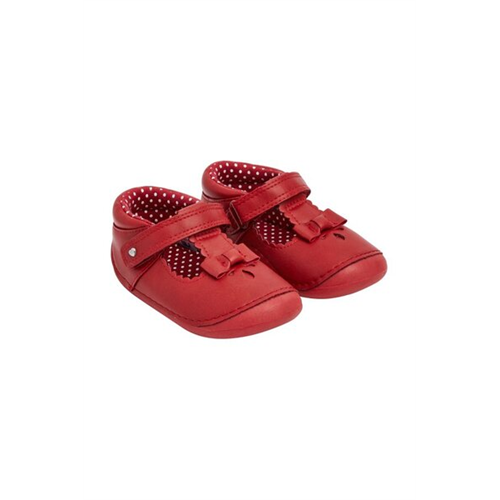 Mothercare Girls Red Tbar First Walker