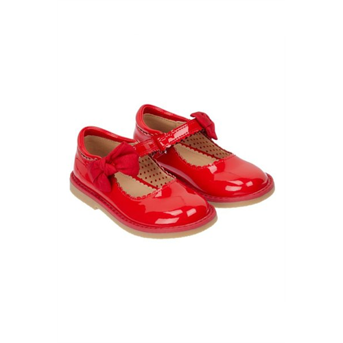 Mothercare Girls Red Trad Scallop First Walker