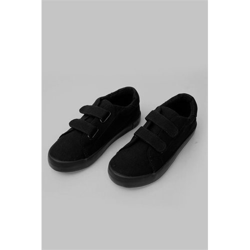 Odel Kids Unisex Black Velcro School Shoes