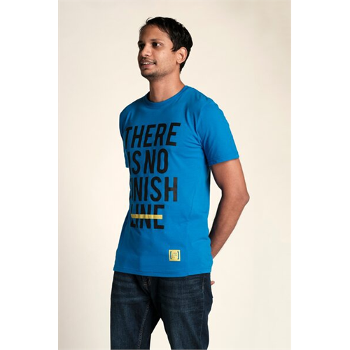 Liberation Blue There Is No Finish Line T-shirt