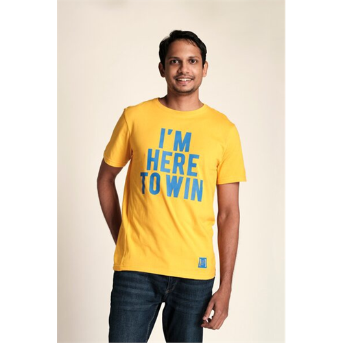 Liberation Yellow I'm Here To Win T-shirt