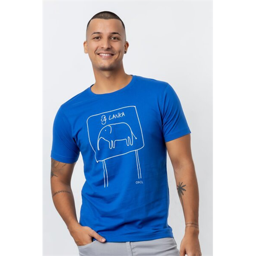 Luv SL Solid Color Elephant Board Printed Men's T-Shirt