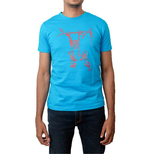 Luv SL Solid Color Monkey Printed Men's T-Shirt