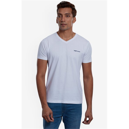 Pepe Roy White V Neck Men's T-Shirt