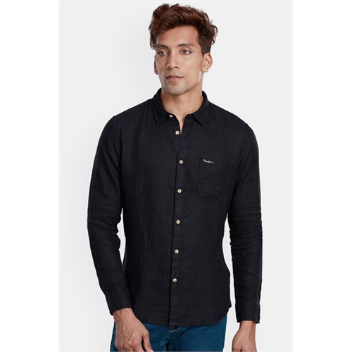 Pepe Spedo Black Long Sleeves Men's Shirt