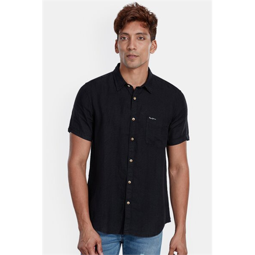 Pepe Spedo Black Short Sleeves Men's Shirt