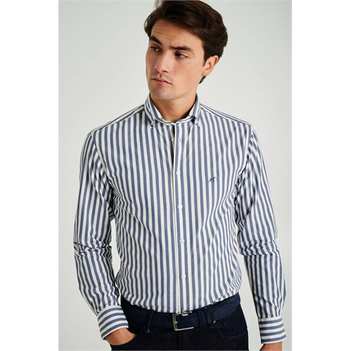 SACOOR BROTHERS Dark Blue Shirt