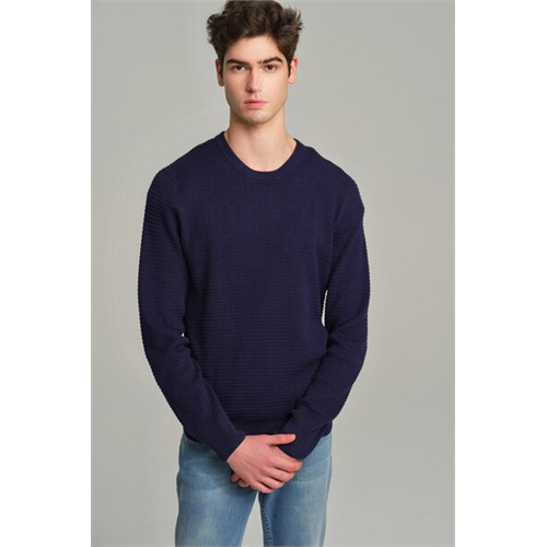 Sacoor Brothers Dark Blue Sweaters