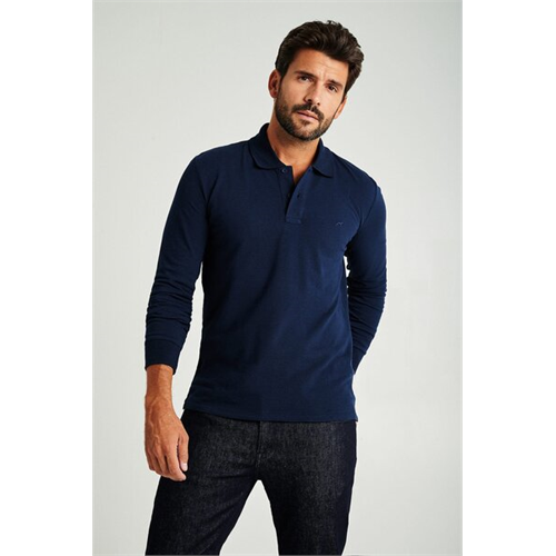 Sacoor Brothers Dark Blue T Shirts & Polos