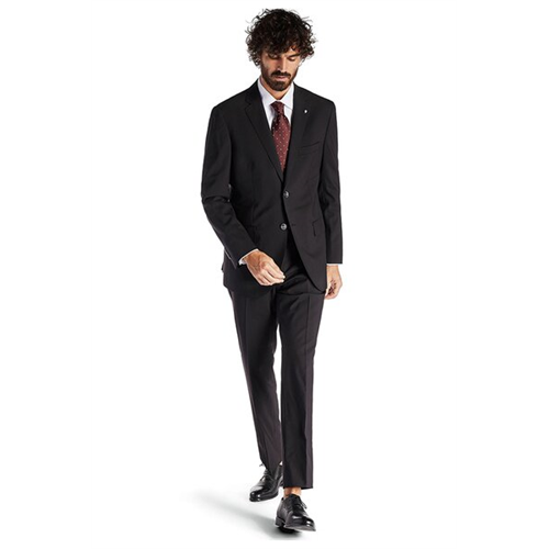 Sacoor Brothers Solid Color Classic Slim Fit Travel Suit