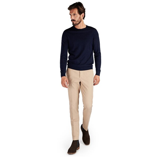 Sacoor Brothers Solid Color Sport Chino Slim Fit Pant