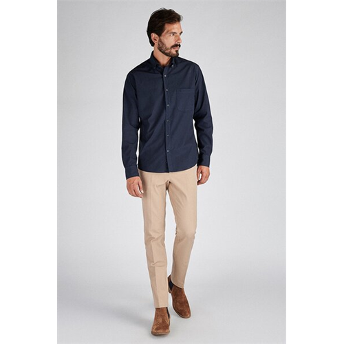 Sacoor Brothers Solid Color Sport Regular Fit Shirt