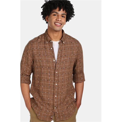 Tommy Hilfiger Check Cotton Long sleeves Men's Casual Shirt