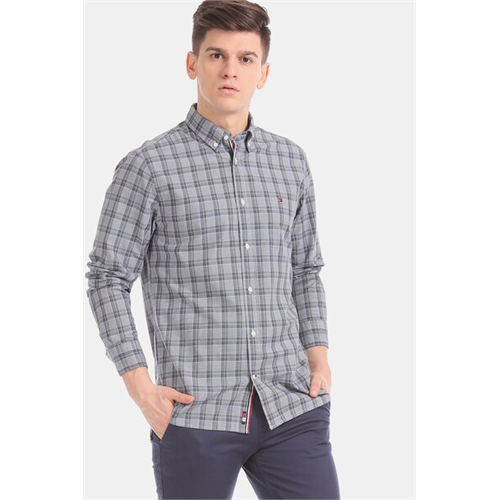 Tommy Hilfiger Check Long Sleeves Men's Shirt